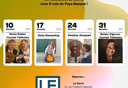 Concerts du mois de janvier